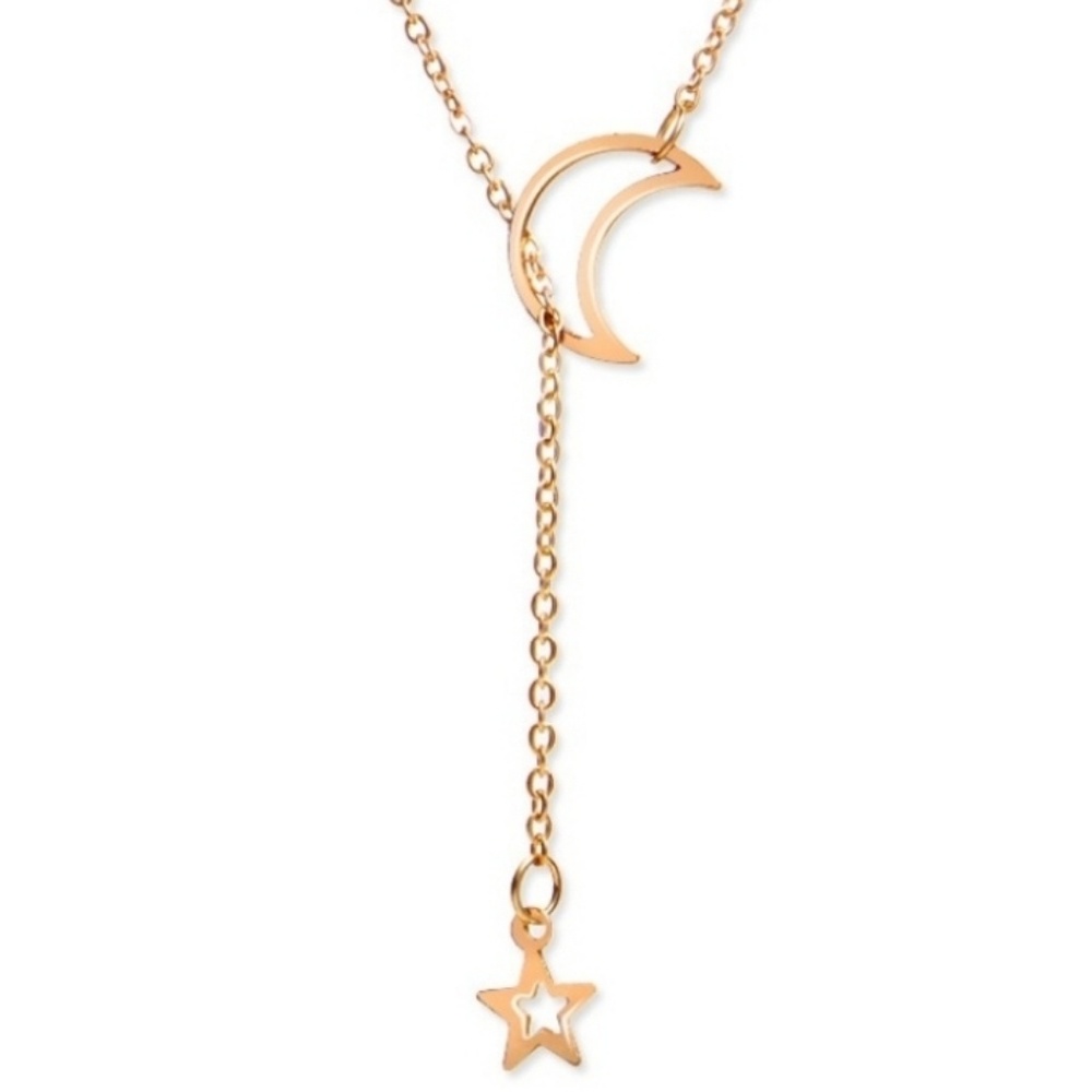 Moon & star necklace
